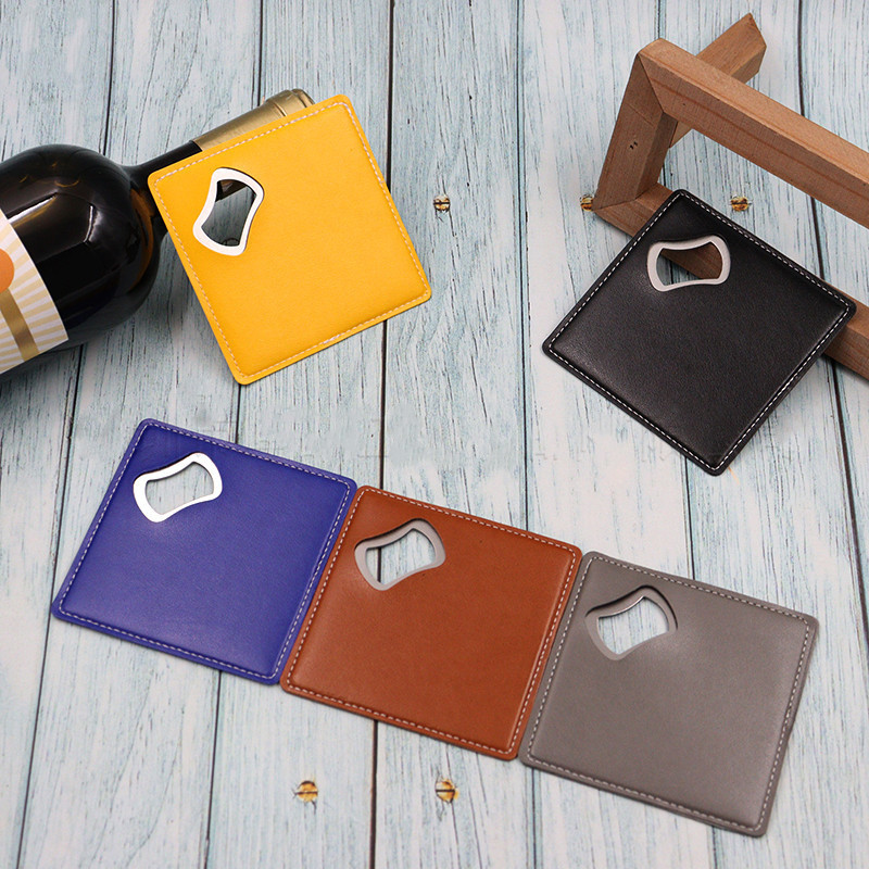 Wine Beer Logo - 100 Peças de Porta-Copos de Couro