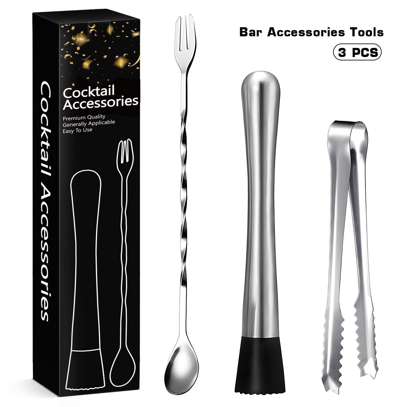 Muddler Cocktail Bar - Conjunto de Ferramentas para Bar com