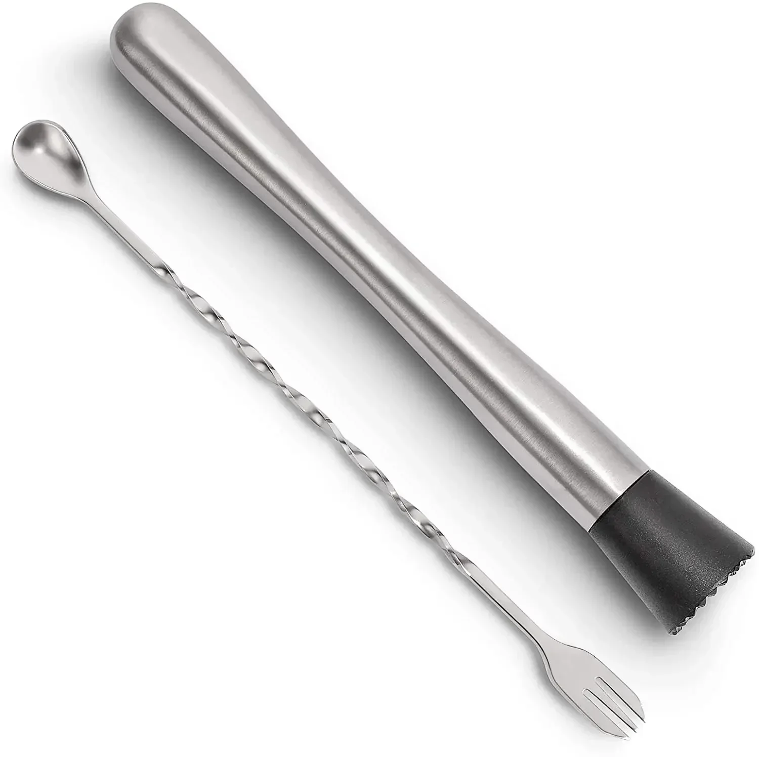 Muddler Cocktail Bar - Conjunto de cocktail muddler de aço