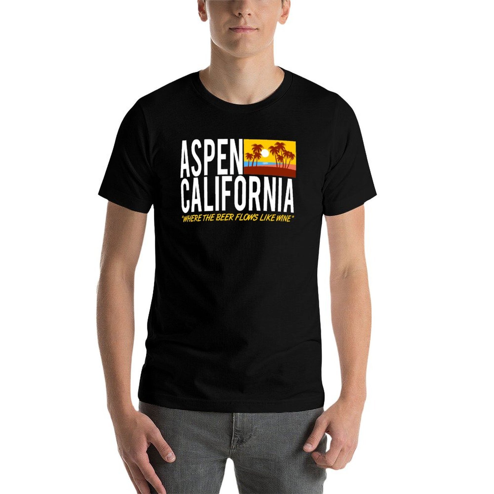 Aspen California - Camiseta co - Wine Like Beer avaliação e preço