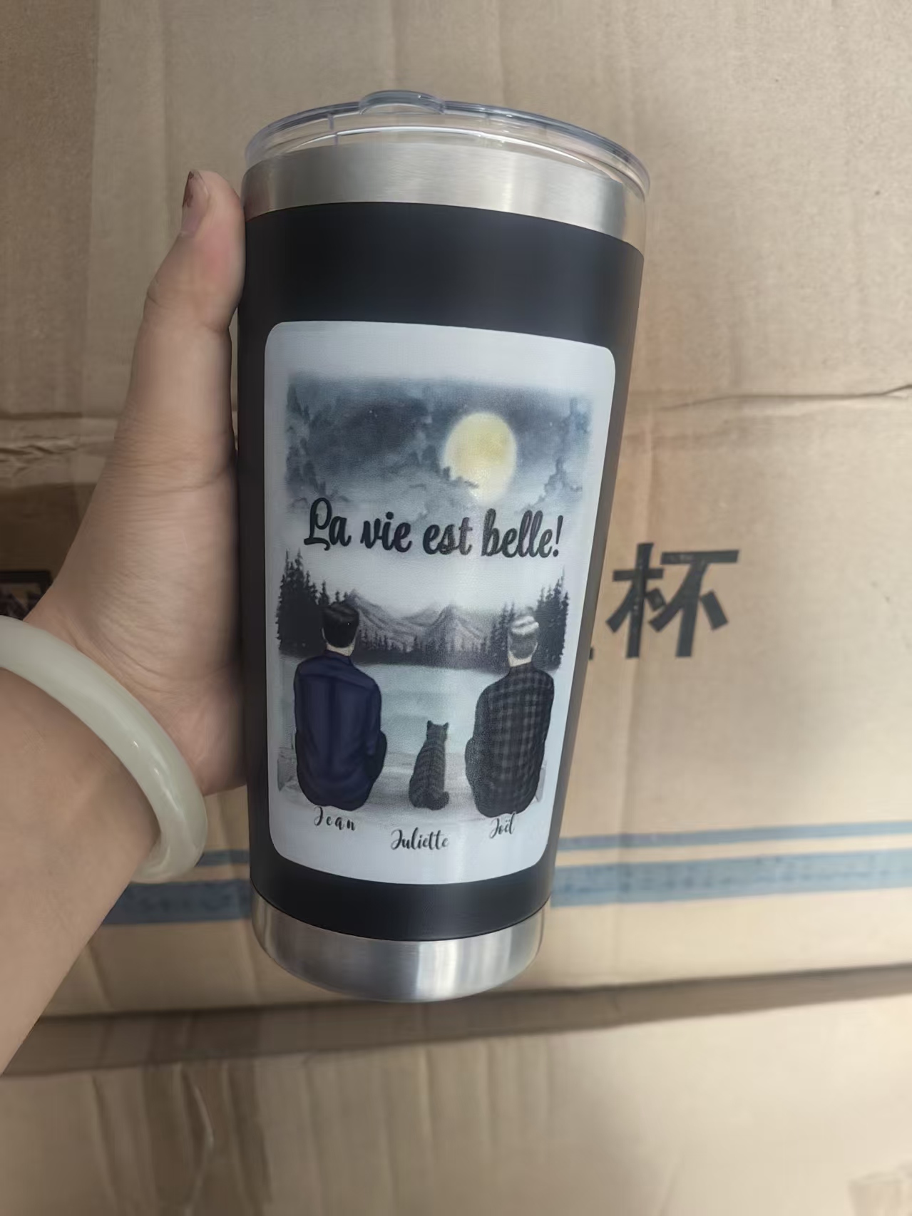 Caneca Térmica de Vinho e Cerv - Wine Beer Logo avaliação e preço