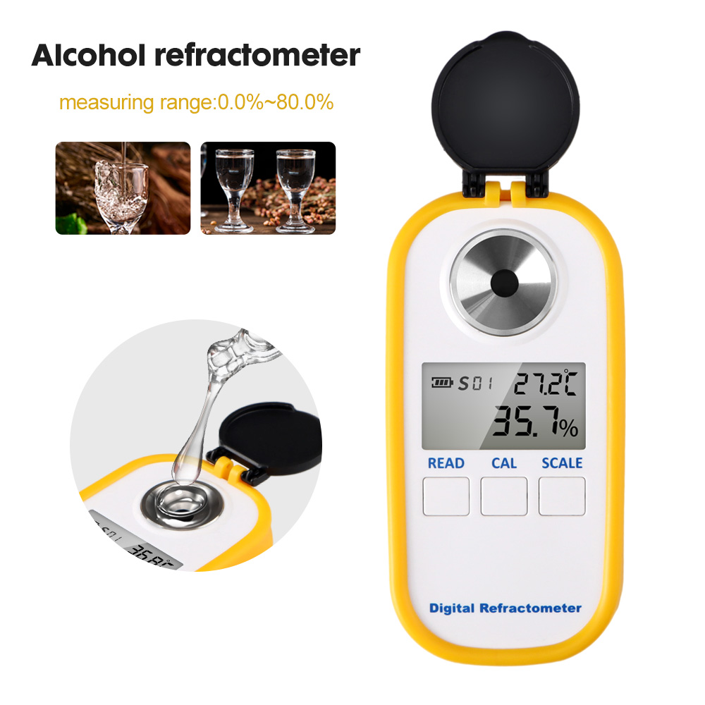 Refratômetro digital de álcool - Wine Beer Spirits avaliação e preço