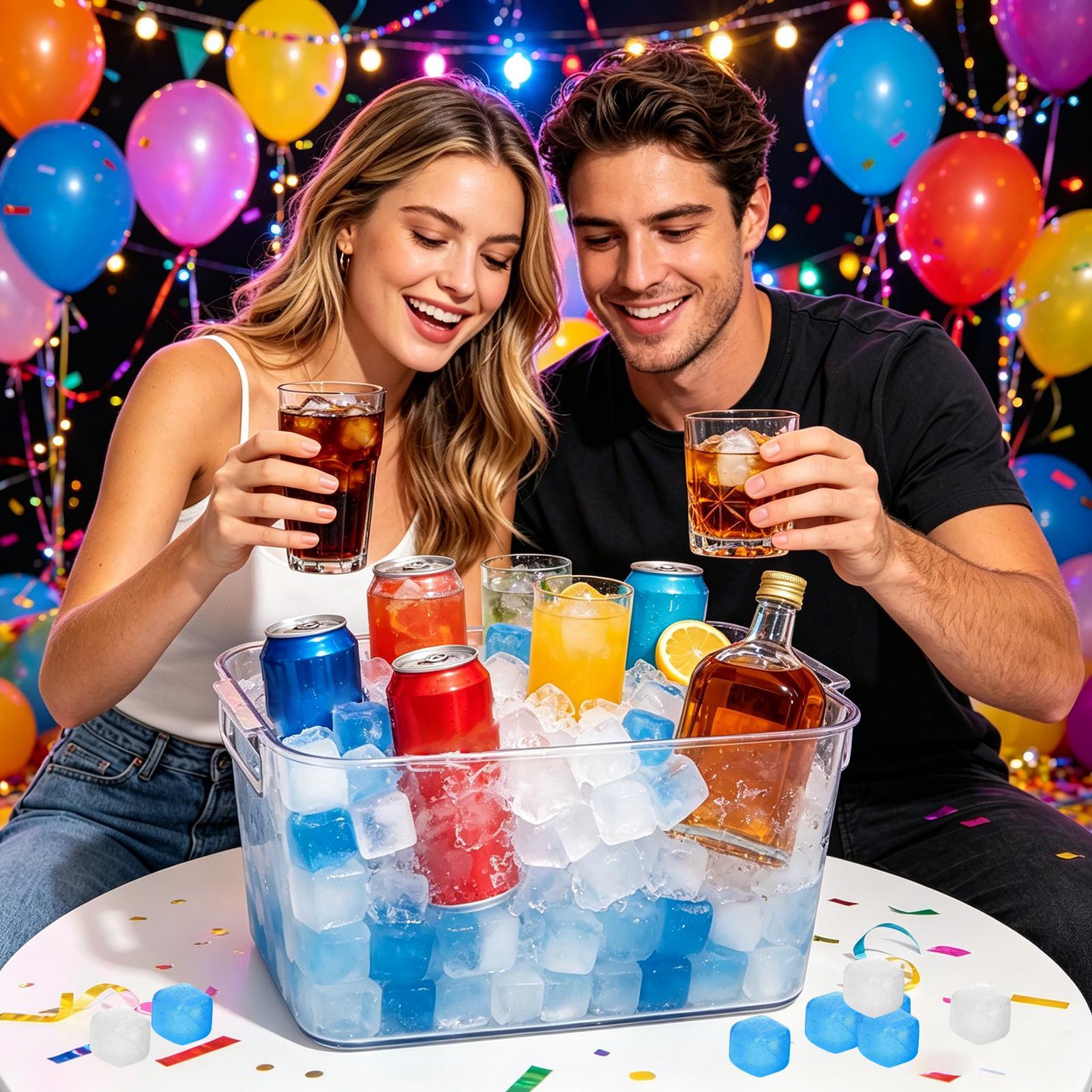 100 Cubos de Gelo Reutilizávei - Wine Beer Refrigerator avaliação e preço