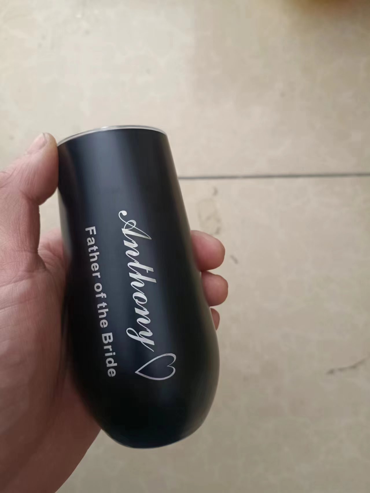Copo Térmico de Aço Inoxidável - Wine Beer Logo avaliação e preço