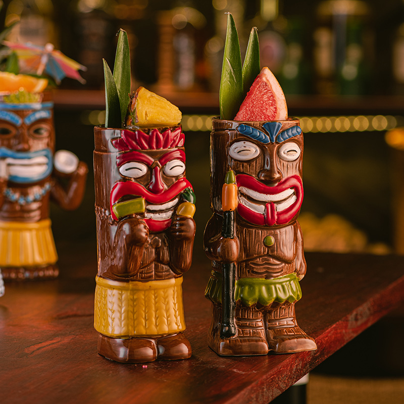 Caneca Tiki de Cerâmica, Copo  - Wine Beer Cocktail avaliação e preço