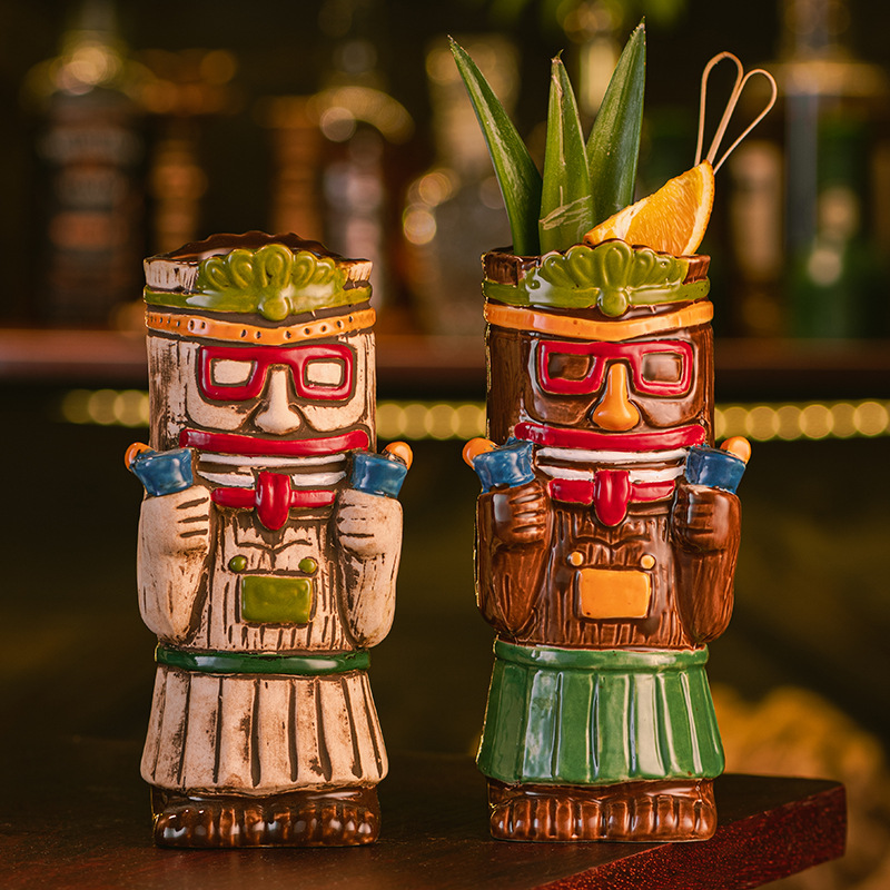 Caneca Tiki de Cerâmica, Copo  - Wine Beer Cocktail avaliação e preço